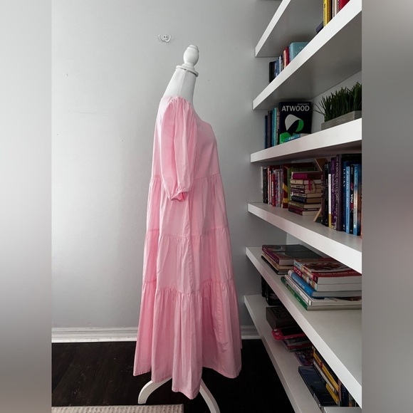 The Tiny Tassel Pink Tiered maxi dress size medium - Picture 7 of 12